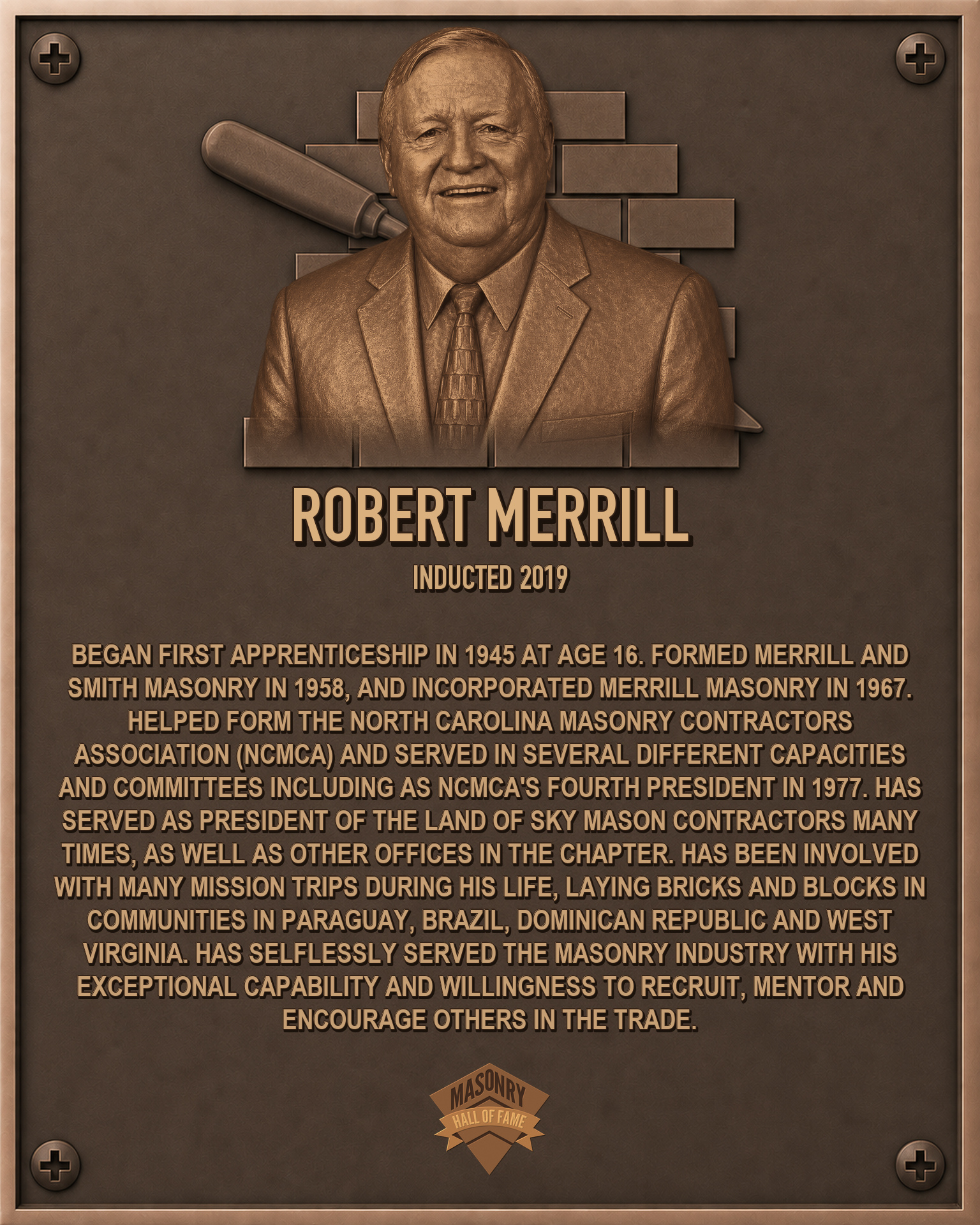 Robert Merrill - 2019 Masonry Hall of Fame inductee
