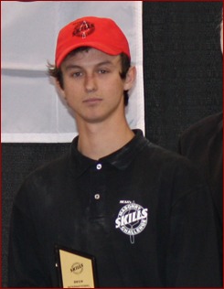 Daniel Sapp of Adams Masonry Inc. in Chattanooga, Tenn., won 1st place in the Second Year Apprentice category of the International Masonry Skills Challenge.