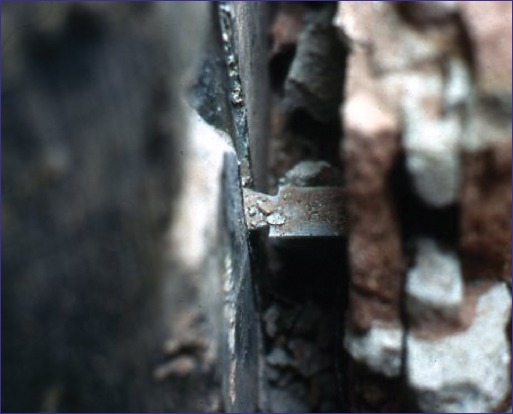 Dovetail anchor with excessive free play greater than 3/8-inch
