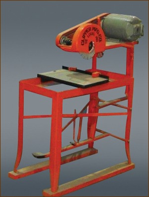 Shown is one of the first saws that came off Clipper Manufacturing Co.’s assembly line in 1937.
