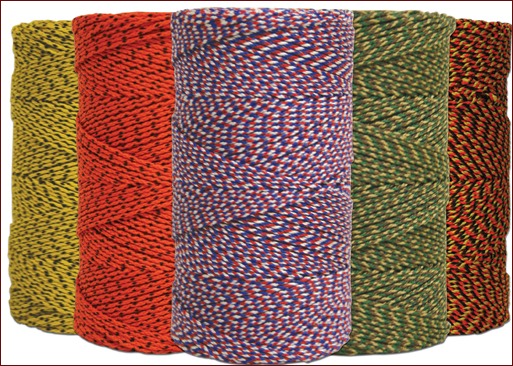 Braided nylon mason’s line.
