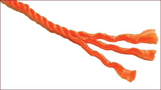 Twisted line unravels