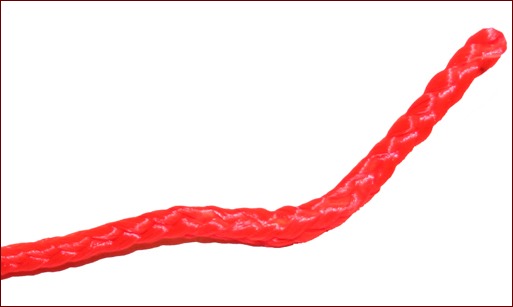 Braided line does not unravel