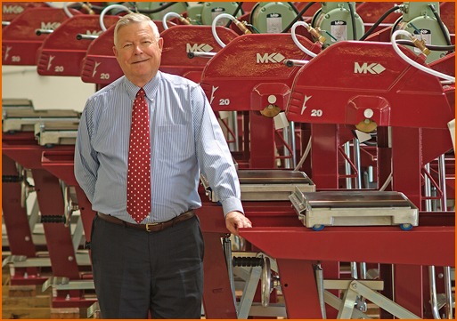 Bob Delahaut, President of MK Diamond, with the MK-5000
