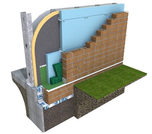 Metal Stud Wall with “Outsulation” to meet new ASHRAE 90.1 2010 requirement.