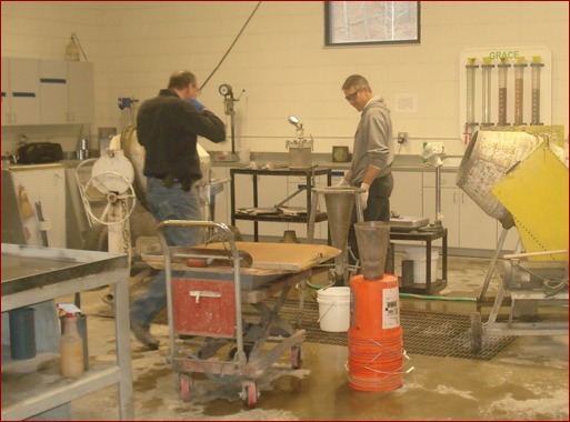 The Aggregate Lab includes a state-of-the-art curing room.