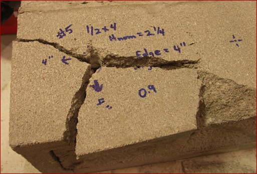 Base material failure with close distance corner tension test
