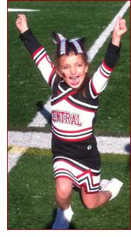 My daughter, Macy, making “Coach Jenn” proud!