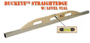 BuckEye StraightEdge With Level Vial Handle