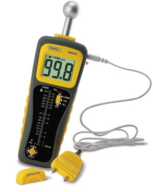 Pin/Pinless Deep Sensing Moisture Meter