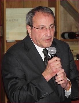 Richard Felice accepts his Masonry Hall of Fame award.
