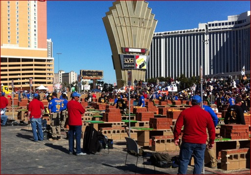 The SPEC MIX BRICKLAYER 500 is about to commence.