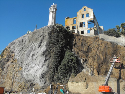 QUIKRETE Cos. recently supplied shotcrete in 3,000-pound bulk bags for a restoration project on Alcatraz Island, also known as “The Rock.”