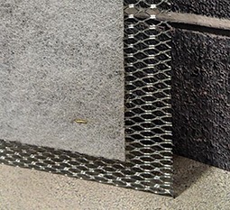 combined wire lath and drainage mesh all in one