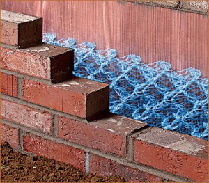 non-asphaltic copper flashing. 
