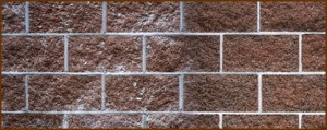 This architectural block was cleaned with a product made for that specific substrate.