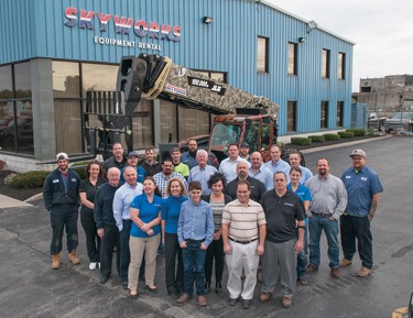 Shown are Skyworks employees.