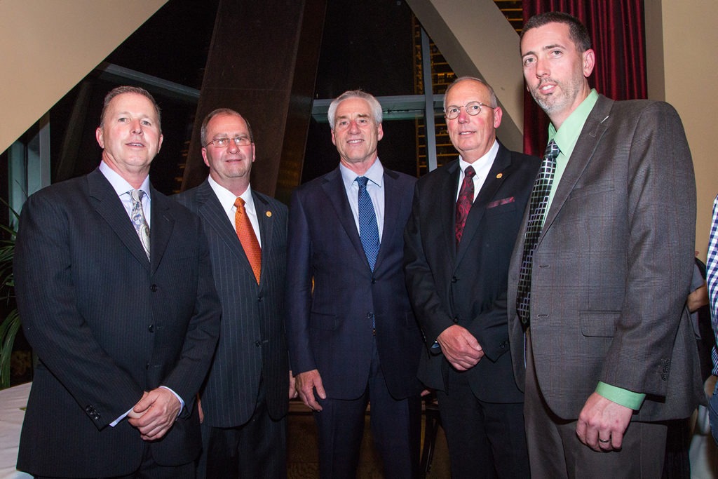 From left to right: MCAA Secretary Larry Vacala, MCAA Chairman Mike Sutter, MCAA Past Chairman Mark Kemp, MCAA Vice Chairman Paul Odom, MCAA Treasurer Paul Oldham.