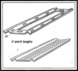 Bloctrak accommodates 4", 6", 8", and 12" masonry blocks.