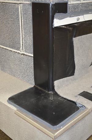 Fig. 4 – Pre-formed one-piece outside corner boot.