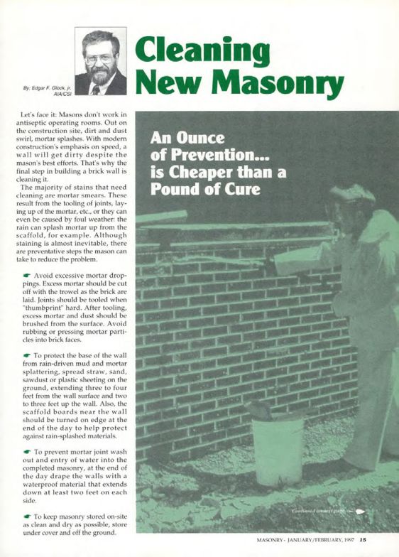 Masonry Magazine February 1997 Page. 17