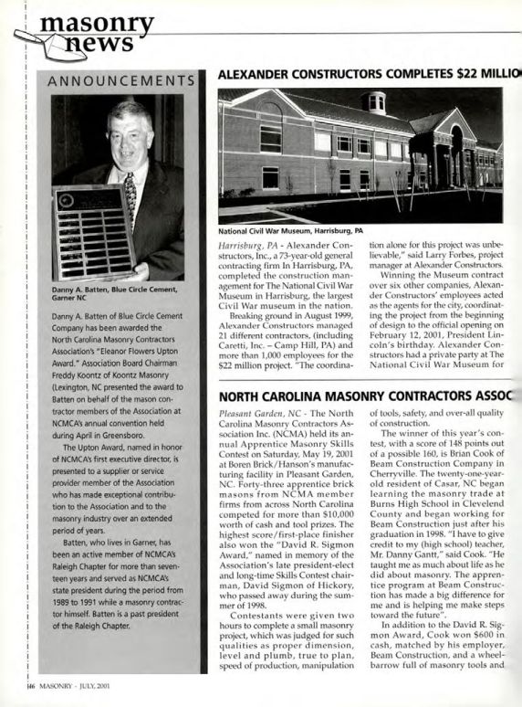 Masonry Magazine July 2001 Page. 46